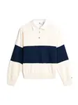 TOMMY HILFIGER Mikina  krémová / námornícka modrá
