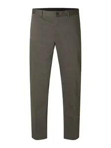 SELECTED Chino nohavice 'SLHAITOR'  tmavohnedá