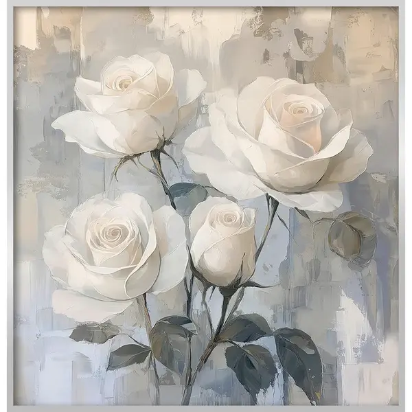 Euroart OBRAZ NA KOVU, květiny, 30/30/2 cm