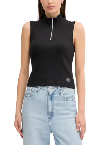 Černý top Calvin Klein Jeans