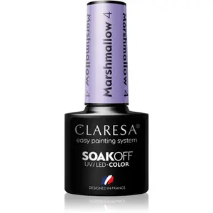 Claresa SoakOff UV/LED Color Marshmallow gélový lak na nechty odtieň 4 5 g