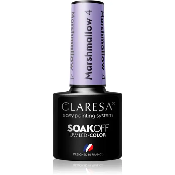 Claresa SoakOff UV/LED Color Marshmallow gélový lak na nechty odtieň 4 5 g