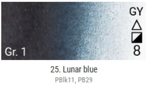 Akvarelové barvy Grand Godet – 25 Lunar Blue