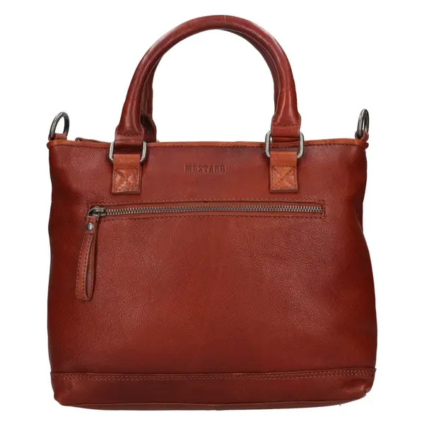 Dámská kožená kabelka Mustang Linda - koňak