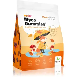 MycoMedica MycoGummies gumoví medvídci s extrakty z vitálních hub 60 ks