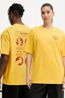 Bavlněné tričko Puma PUMA x HARRY POTTER žlutá barva, s potiskem, 630092