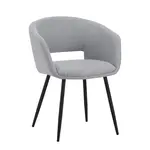 MID.YOU ŽIDLE S PODRUČKAMI, světle šedá