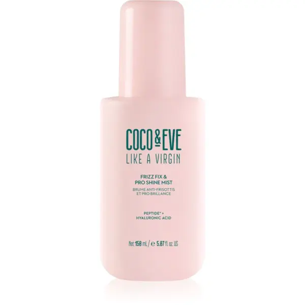 Coco & Eve Like A Virgin Frizz Fix & Pro Shine Mist sprej proti krepovateniu na lesk a hebkosť vlasov 150 ml