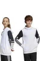Dětská mikina adidas Performance bílá barva, s kapucí, vzorovaná, JD4807