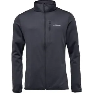 Columbia ESSENTIAL HIKE™ GRID FLEECE FULL ZIP Pánska flísová mikina, čierna, veľkosť