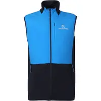PROGRESS TORSTEN Pánska hybridná vesta s merinom, modrá, veľkosť
