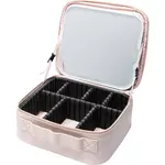 Notino Beauty Box With LED Mirror kozmetický kufrík s LED zrkadlom Pink 1 ks