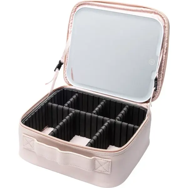 Notino Beauty Box With LED Mirror kozmetický kufrík s LED zrkadlom Pink 1 ks