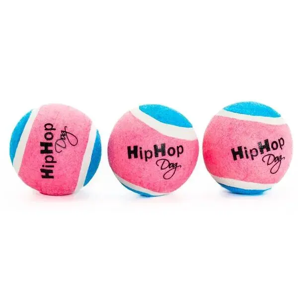 TRIXIE Neónové loptičky svietiace v tme, pískacie 5 cm (3 ks/balenie) Loptičky svietiace v tme, ružová, veľkosť