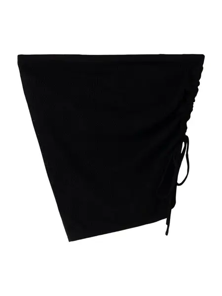 Bershka Vyšívaný top  čierna