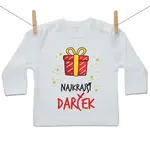 Boodyy Tričko s dlhým rukávom Najkrajší darček 92 (18-24 mesiacov)