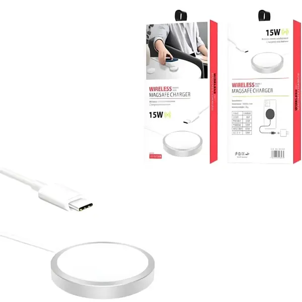 Bezdrôtová energetická hviezda Magsafe nabíjačka - 15W - Biela H34374