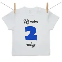 Boodyy Tričko s krátkym rukávom Už mám 2 roky Chlapec 128 (7-8 rokov)