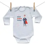Boodyy Body s dlhým rukávom Mám super tatka 62 (2-4 mesiace)