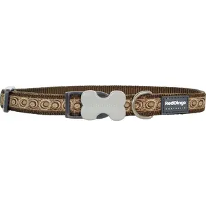 Nylonový obojok Red dingo cosmos hnedý, Veľkosť: M