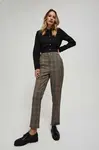 Marisse Gray Checkered Trousers