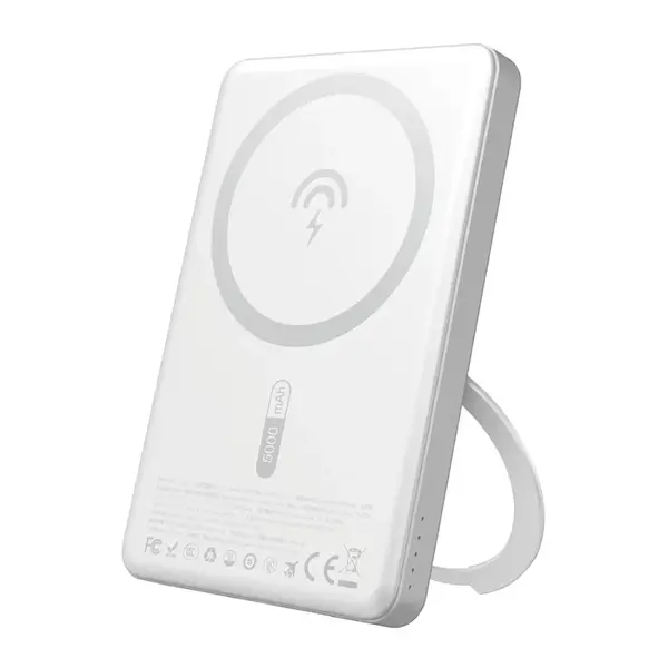Dudao K28S MagSafe Power Bank 5000mAh 20W, strieborný