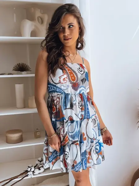 Dámské šaty MADISSON ecru Dstreet