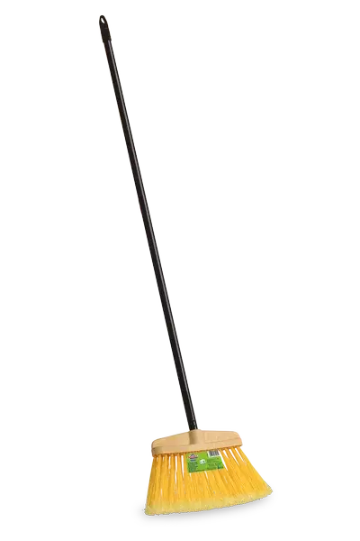 Spontex Vonkajšia metla žltá s tyčou