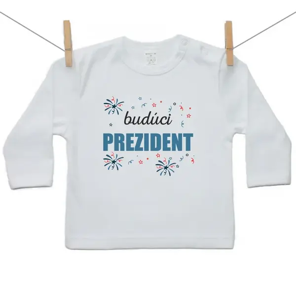Boodyy Tričko s dlhým rukávom Budúci prezident 128 (7-8 rokov)