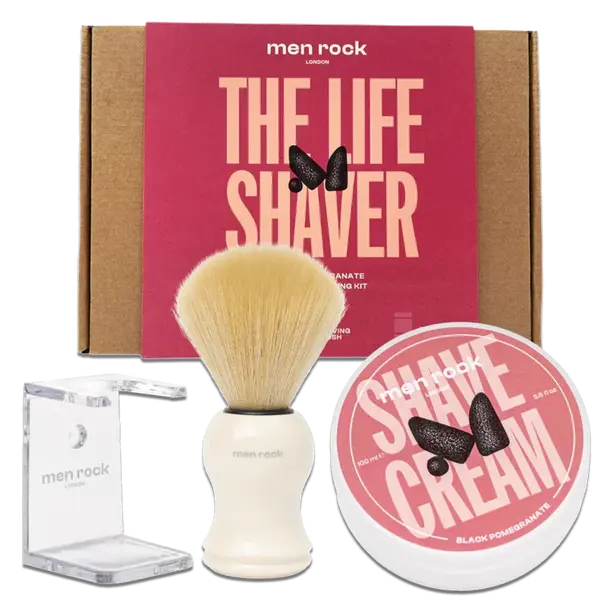 Základná súprava na holenie pre mužov Men Rock The Life Shaver Black Pomegranate