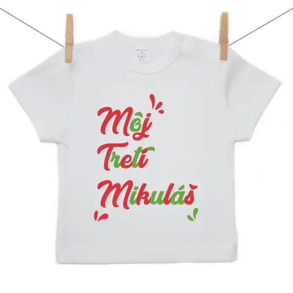 Boodyy Tričko s krátkym rukávom Môj tretí Mikuláš 98 (2-3 roky)