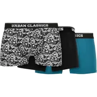 Organické boxerky 3-balení detail aop/black/jaspis