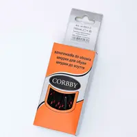 CORBBY Turistické tkaničky Černo Červené