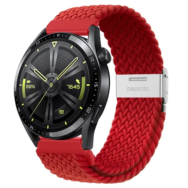BStrap Elastic Nylon 2 remienok na Samsung Gear S3, red
