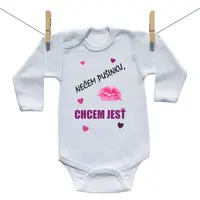 Boodyy Body s dlhým rukávom Nečem pusinku, chcem jesť 50 (0 mesiacov)