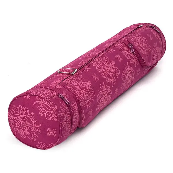Bodhi Taška na joga podložku Maharaja Lotus Berry baklažánová 100 % bavlna 541ML