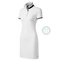 Polo šaty PREMIUM - biele 2XL