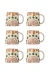 Sada hrnků Bloomingville Shama 515 ml 6-pack více barev