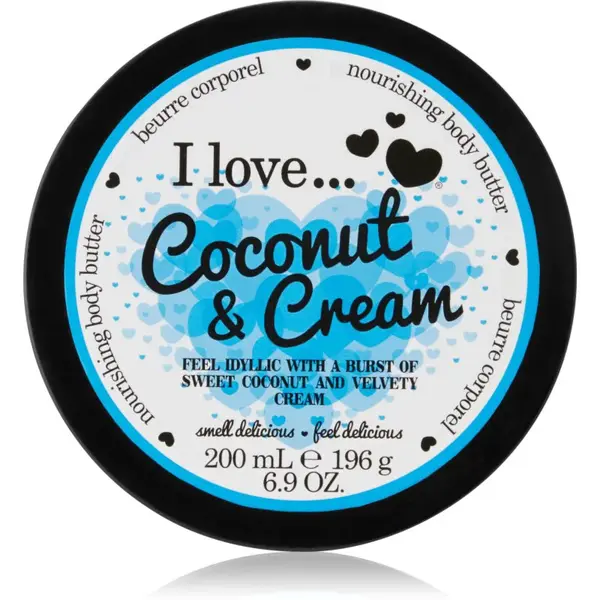 I Love Coconut & Cream tělové máslo 200 ml