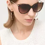 Sluneční brýle Michael Kors DUPONT dámské, hnědá barva, 0MK2184U