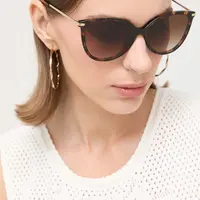 Sluneční brýle Michael Kors DUPONT dámské, hnědá barva, 0MK2184U