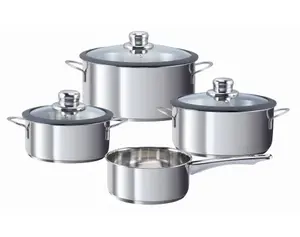 Sada hrnců (7 dílů) Grape, šedá