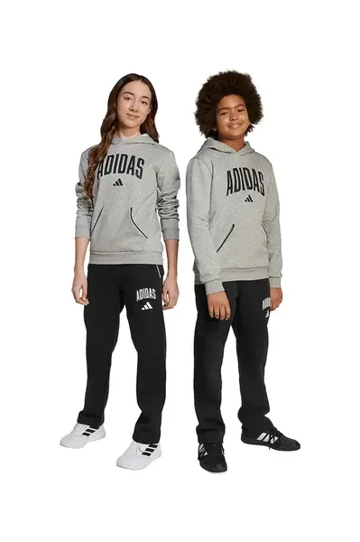 Dětské tepláky adidas černá barva, s potiskem, JM1538
