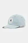 Džínová baseballová čepice Converse modrá barva, s aplikací, 10027685-A01