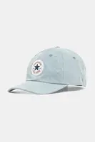 Džínová baseballová čepice Converse modrá barva, s aplikací, 10027685-A01