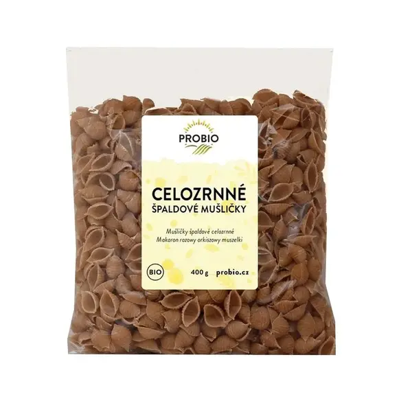 PROBIO Mušličky špaldové celozrnné BIO 400 g