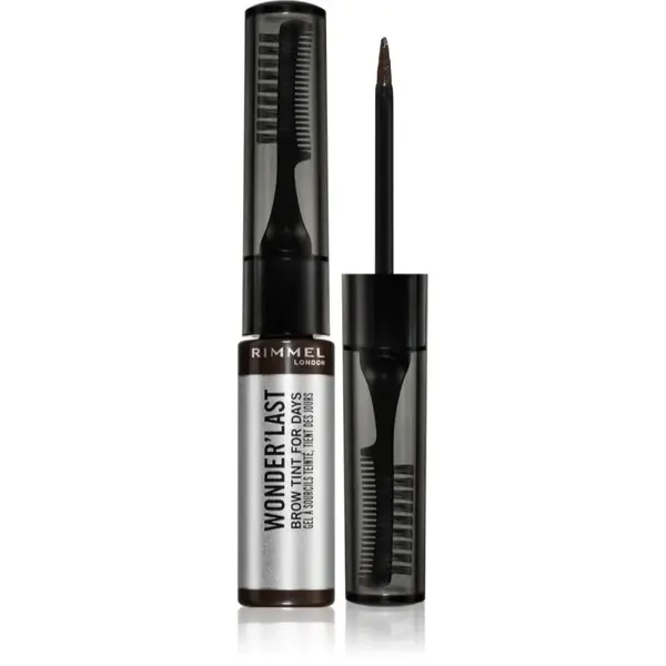 Rimmel Wonder'Last semipermanentní gelová barva na obočí odstín 004 Soft Brown 4.5 ml