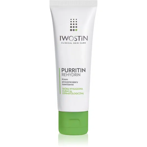 Iwostin Purritin Rehydrin hydratační denní krém pro pleť vysušenou a podrážděnou léčbou akné 40 ml