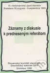 Záznamy z diskusie k predneseným referátom - kniha z kategorie Politologie a politika