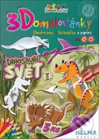 3D omalovánky Dinosauří svět II. (Omalovánky a Skládačky z papíru) - kniha z kategorie Omalovánky